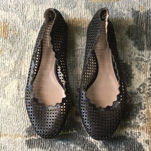 Chloe black ballerina leather flats!